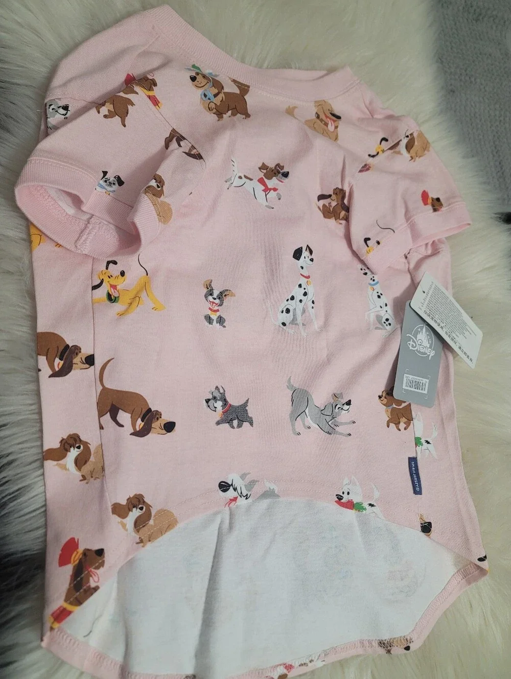 Disney Store Pet Spirit Jersey Shirt For Dogs XL Pink All Over RARE Puppy & Me
